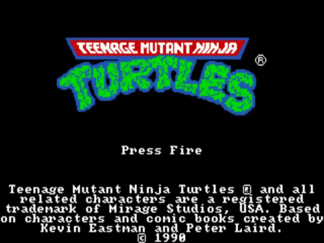 Teenage Mutant Ninja Turtles title screen