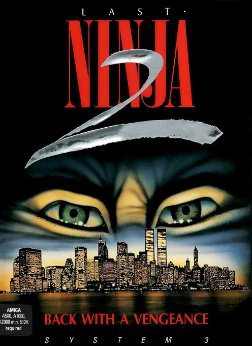 Last Ninja 2 - Back With a Vengeance (Europe) (Compilation - Superheroes) cover art for Commodore Amiga