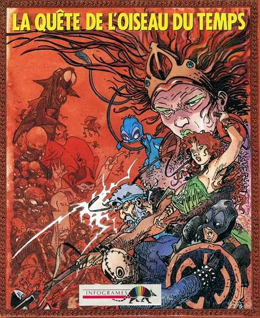 Quete de l'Oiseau du Temps, La cover art for Commodore Amiga