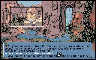 Quete de l'Oiseau du Temps, La screenshot