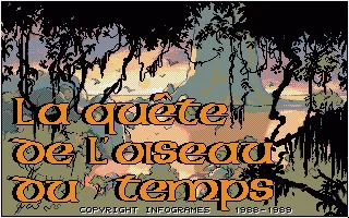 Quete de l'Oiseau du Temps, La title screen