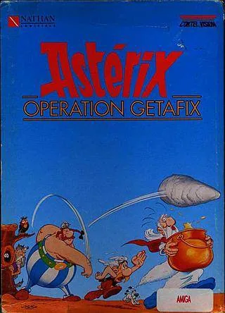 Asterix und Operation Hinkelstein cover art for Commodore Amiga