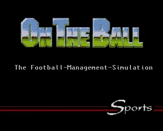 On the Ball - League Edition (Europe) (AGA) title screen