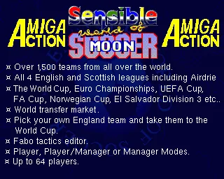 Sensible World of Soccer - Update Disk (Europe) (v1.1) (Addon) title screen