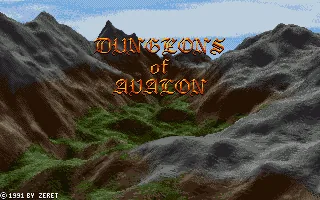 Dungeons of Avalon (Europe) (Coverdisk - Amiga Mania - Issue July '92) title screen