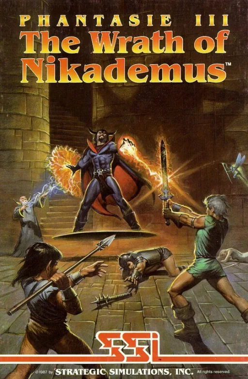 Phantasie III - The Wrath of Nikademus (Europe) (v1.0) (Compilation - Phantasie - Bonus Edition) cover art for Commodore Amiga