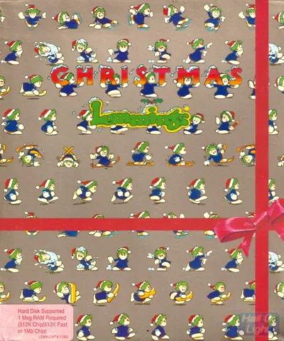 Backdrop artwork for Holiday Lemmings 1993