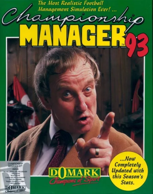 Championship Manager '93 cover art for Commodore Amiga
