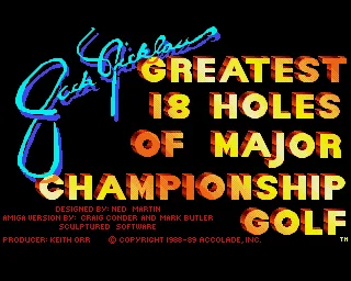 Jack Nicklaus Presents The Major Championship Courses of 1991 (Europe) (Addon) title screen