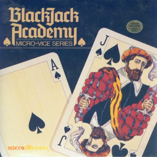 Blackjack Academy cover art for Commodore Amiga