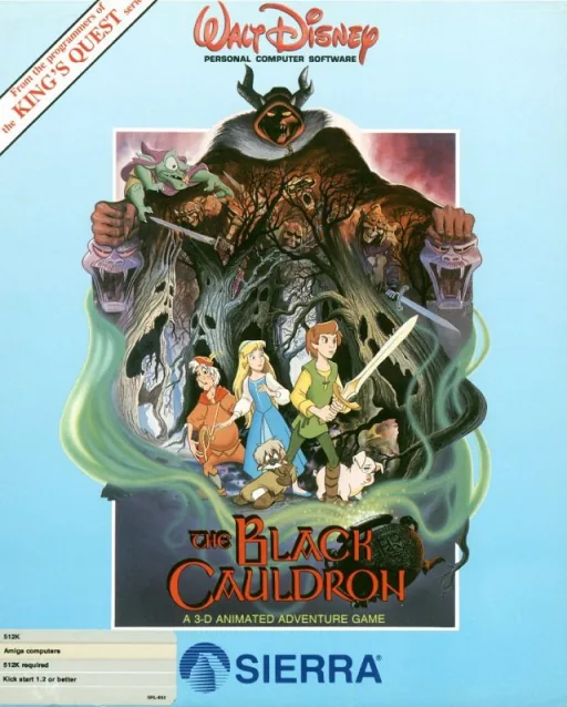 Black Cauldron, The (Europe) (v2.00) (HLS) cover art for Commodore Amiga