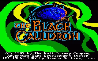 Black Cauldron, The (Europe) (v2.00) (HLS) title screen