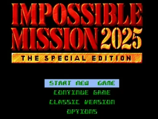 Impossible Mission 2025 - The Special Edition (Europe) (En,Fr,De,Es,It) (AGA) title screen