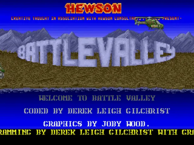 Battle Valley (Europe) (v3.0) (Budget - The 16 Bit Pocket Power Collection) title screen