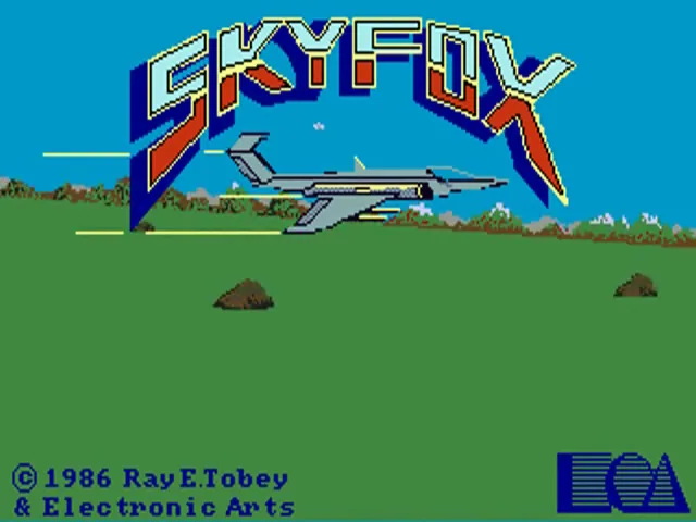 Skyfox (USA) (HLS) title screen