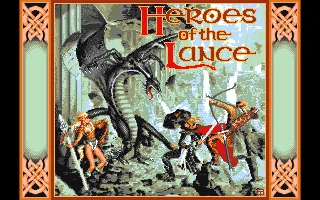 Advanced Dungeons & Dragons - Heroes of the Lance - A DragonLance Action Game title screen