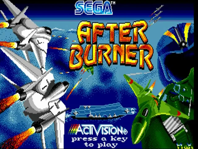 Afterburner title screen