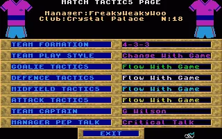 Multi-Player Soccer Manager screenshot