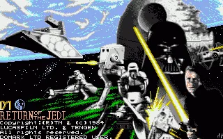 Star Wars - Return of the Jedi (Europe) (Compilation - The Star Wars Trilogy) title screen