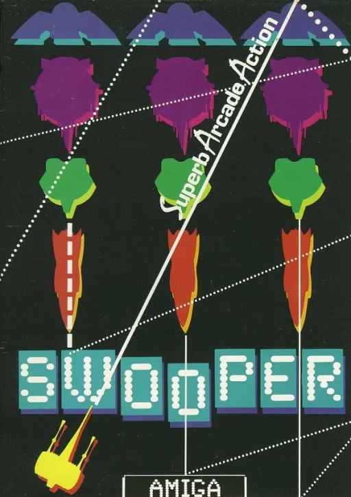 Swooper + Space Baller + Diablo + Zitrax + Othello (Europe) (Compilation - Amiga Stars Collection) cover art for Commodore Amiga