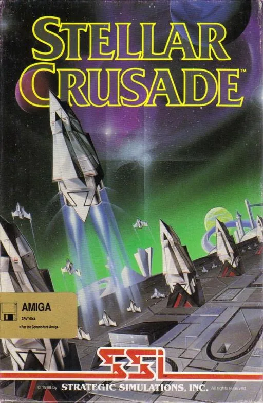 Stellar Crusade cover art for Commodore Amiga