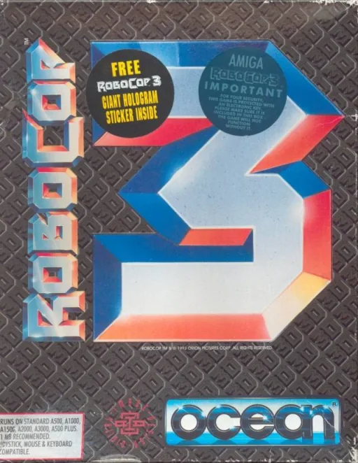 RoboCop 3D cover art for Commodore Amiga