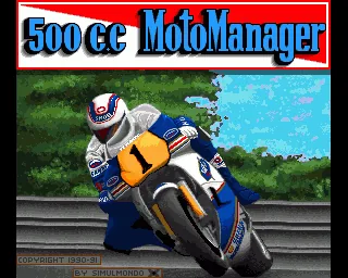 500 C.C MotoManager title screen