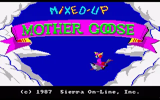 Mixed-Up Mother Goose (Europe) (v1.000) (OCS, ECS) title screen