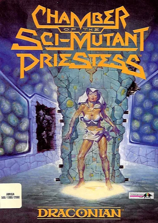 Chamber of the Sci-Mutant Priestess cover art for Commodore Amiga