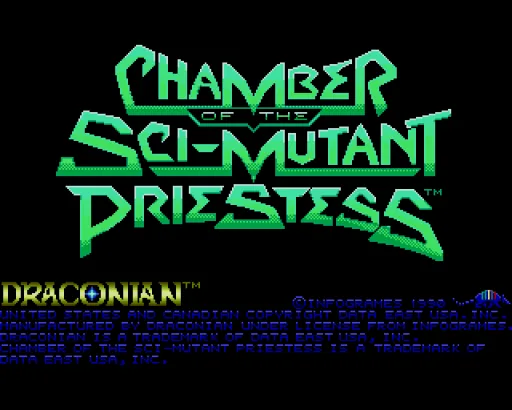 Chamber of the Sci-Mutant Priestess title screen
