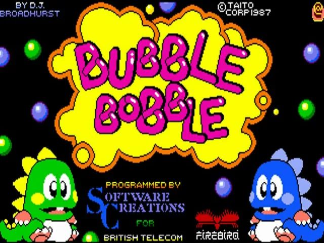 Bubble Bobble (Europe) (Compilation - Jatte Hits) title screen