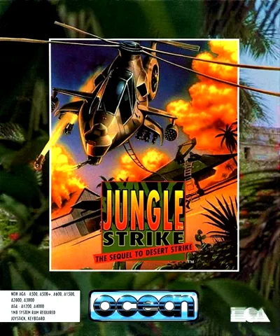 Backdrop artwork for Jungle Strike (Europe) (AGA)