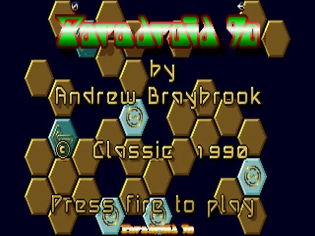 Paradroid 90 (Europe) (Compilation - Amiga Challenge) title screen