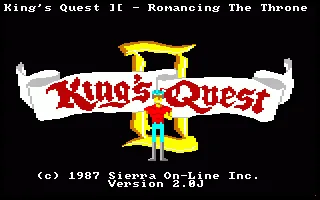 King's Quest II - Romancing the Throne (Europe) (v2.0J) (Budget - Kixx XL) title screen