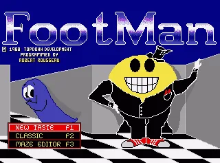 FootMan title screen