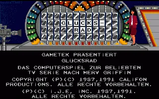 Gluecksrad title screen
