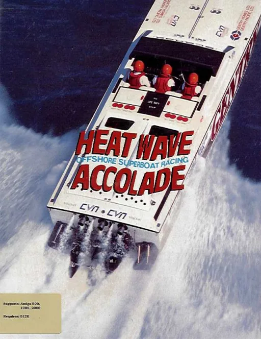 PowerBoat USA cover art for Commodore Amiga
