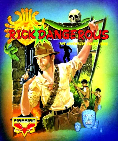 Rick Dangerous (Europe) (Amiga + PC) (Budget - Kixx) cover art for Commodore Amiga