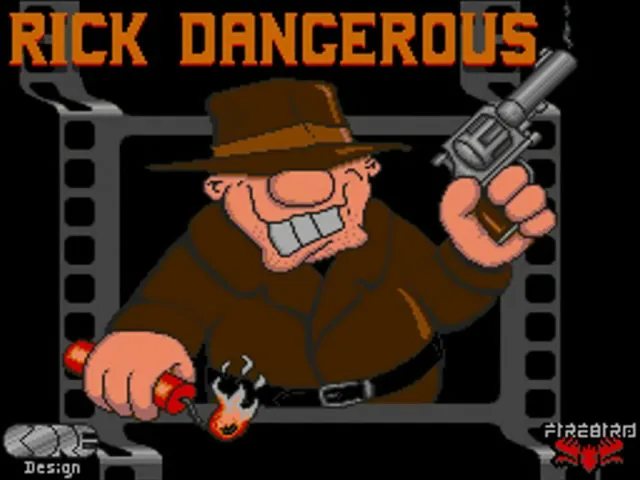 Rick Dangerous (Europe) (Amiga + PC) (Budget - Kixx) title screen