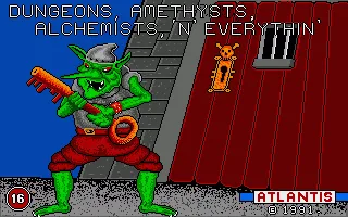 Dungeons, Amethysts, Alchemists 'n' Everythin' title screen