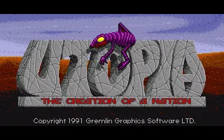 Utopia - Scenario Disk - The New Worlds (Europe) (Addon) title screen