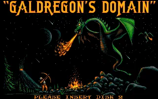 Galdregon's Domain title screen