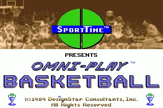 Omni-Play Basketball title screen