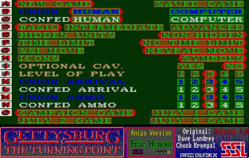 Gettysburg (Europe) (Compilation - Turning Points) title screen