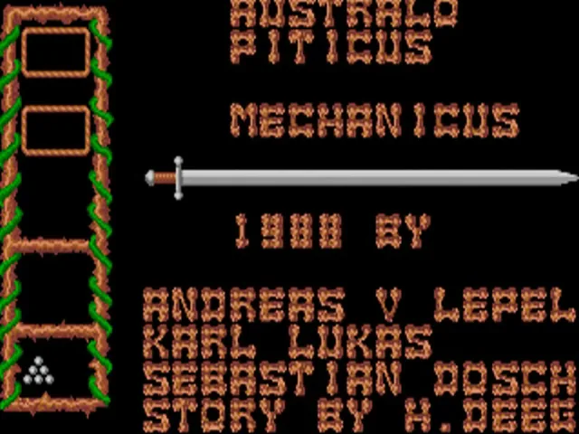 Australopiticus Mechanicus title screen