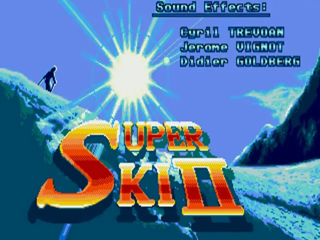 Super Ski II title screen