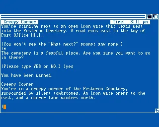 Wishbringer - The Magick Stone of Dreams (Europe) (Release 69) screenshot