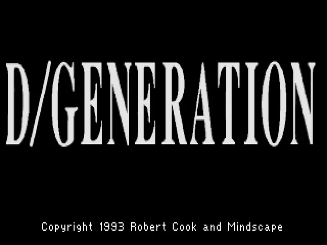 D-Generation (Europe) (AGA) title screen