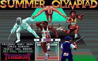 Summer Olympiad title screen