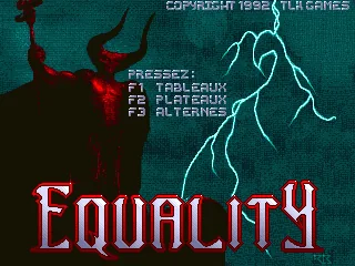 Equality title screen